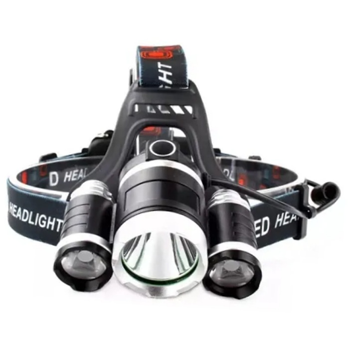 Lampara Minera 5000 Lumens 3 Cree Led T6 Recargable