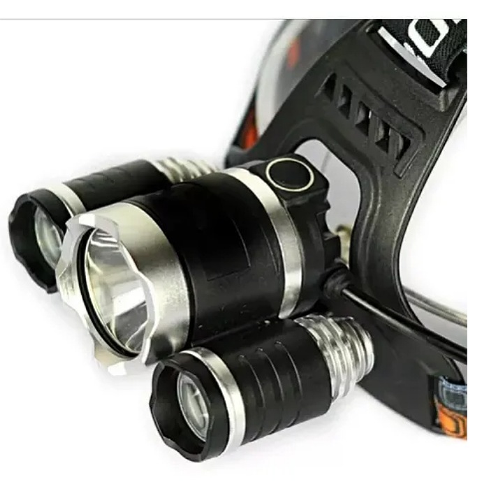 Lampara Minera 5000 Lumens 3 Cree Led T6 Recargable