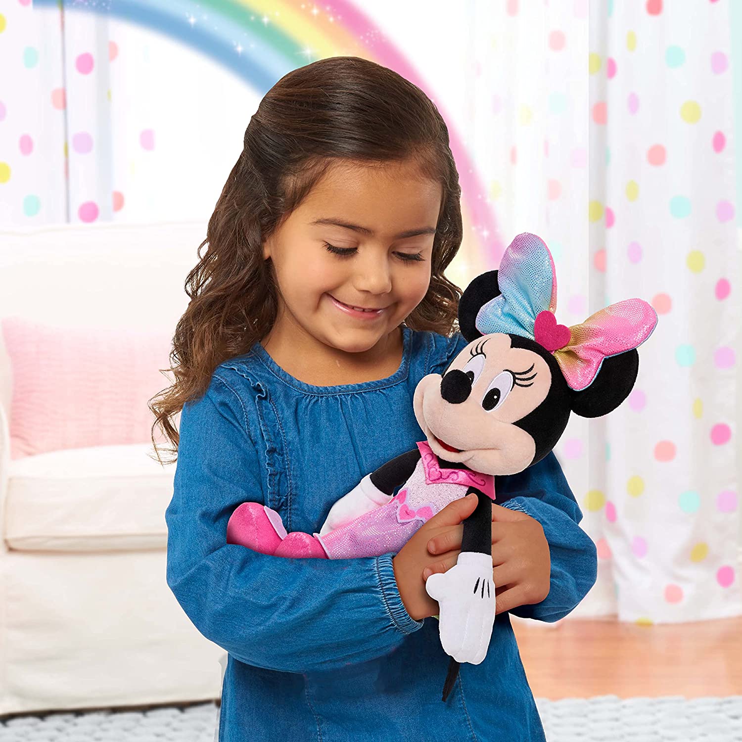 Minnie Mouse Peluche Interactiva 35 Cm Disney Luz Y Sonido