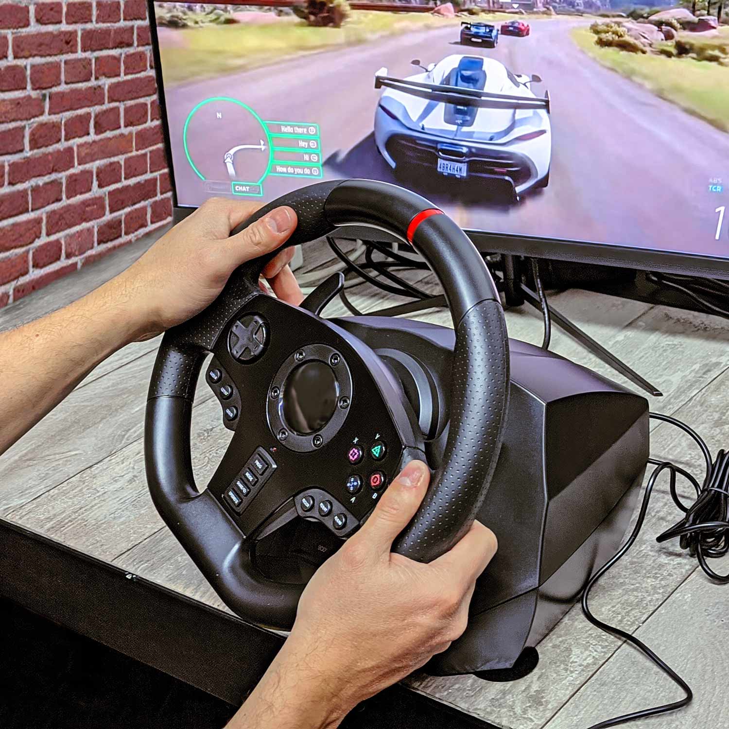 Volante para Videojuegos Pedales PC PS3 PS4 X-BOX ONE X-BOX SERIES SWITCH Audiotek.