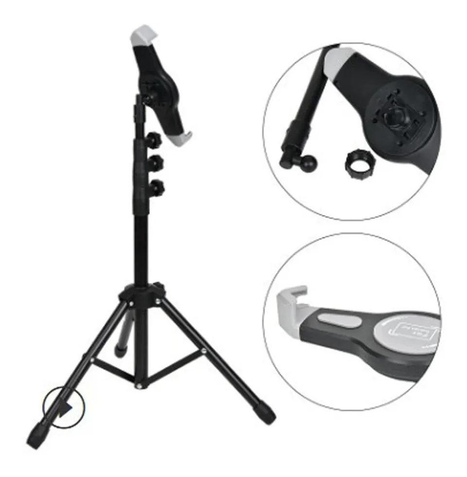 Pedestal Soporte Universal Tablet iPad Tripie Rotación 360