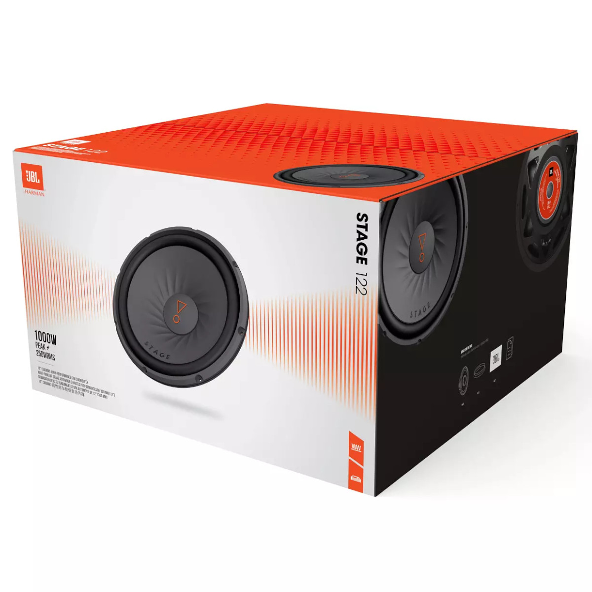 Subwoofer para Auto JBL 12 Pulgadas Stage 122 4 Ohms 1000w