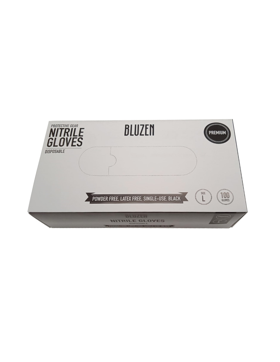  Caja MASTER de guantes de nitrilo color negro TALLA L