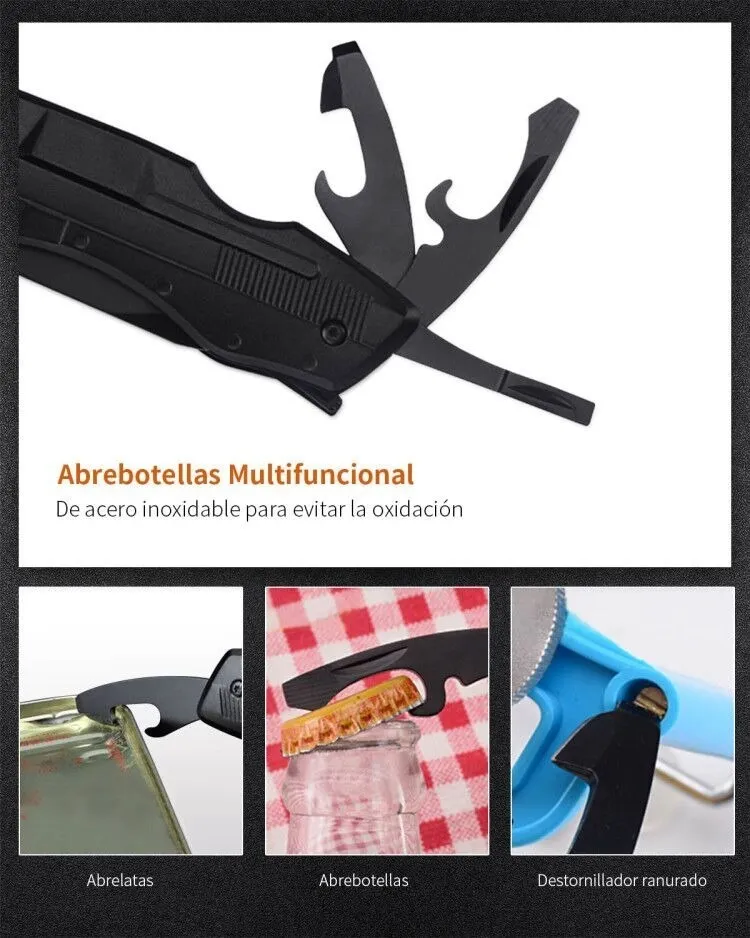 Navajas Multiherramien Acero Inoxidable Camping Pesca Hogar