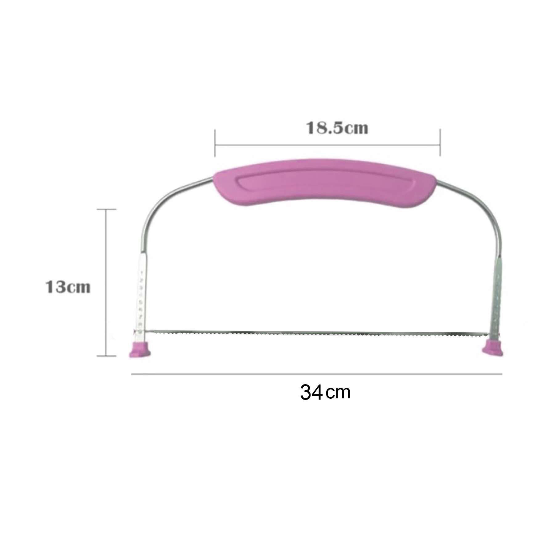 Aleissi Nivelador Rebanador Cortador Pastel Reposteria 31 Cm Rosa