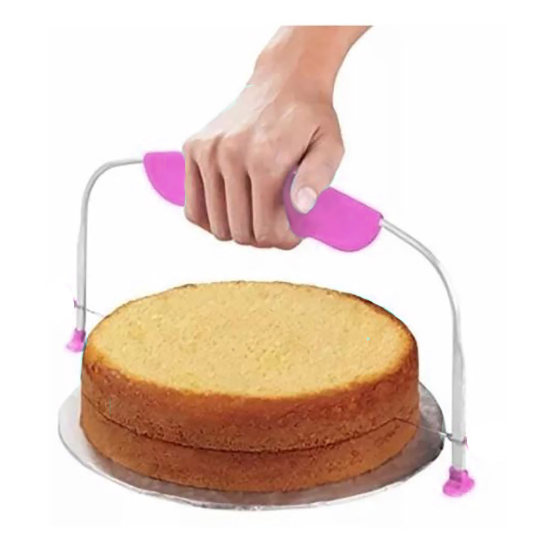 Aleissi Nivelador Rebanador Cortador Pastel Reposteria 31 Cm Rosa