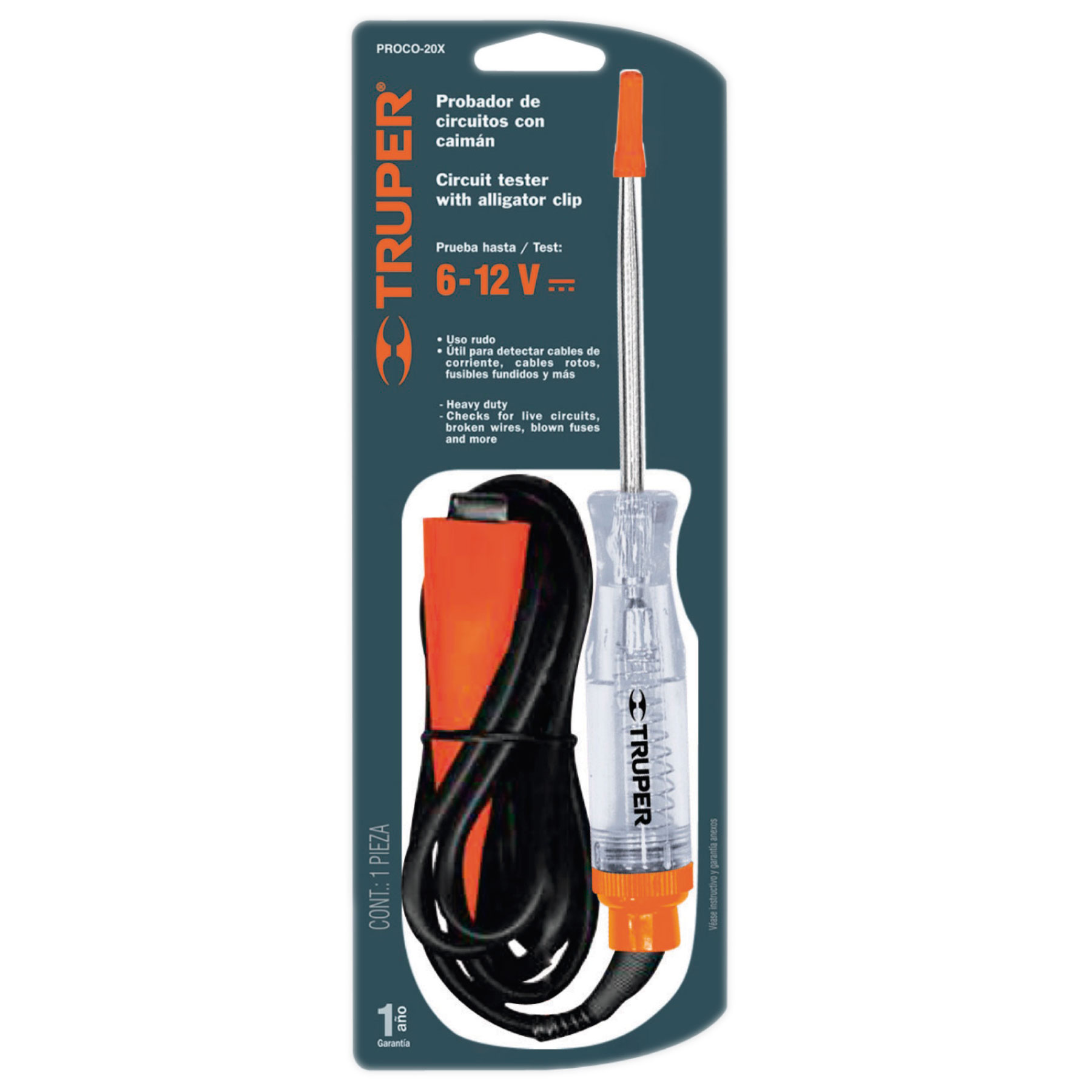 Probador de Corriente 6-12v Truper 13985