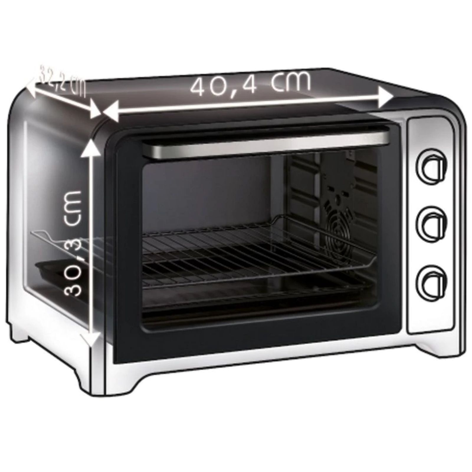 Horno T-FAL de conveccion Extra Grande 40 L OF533855