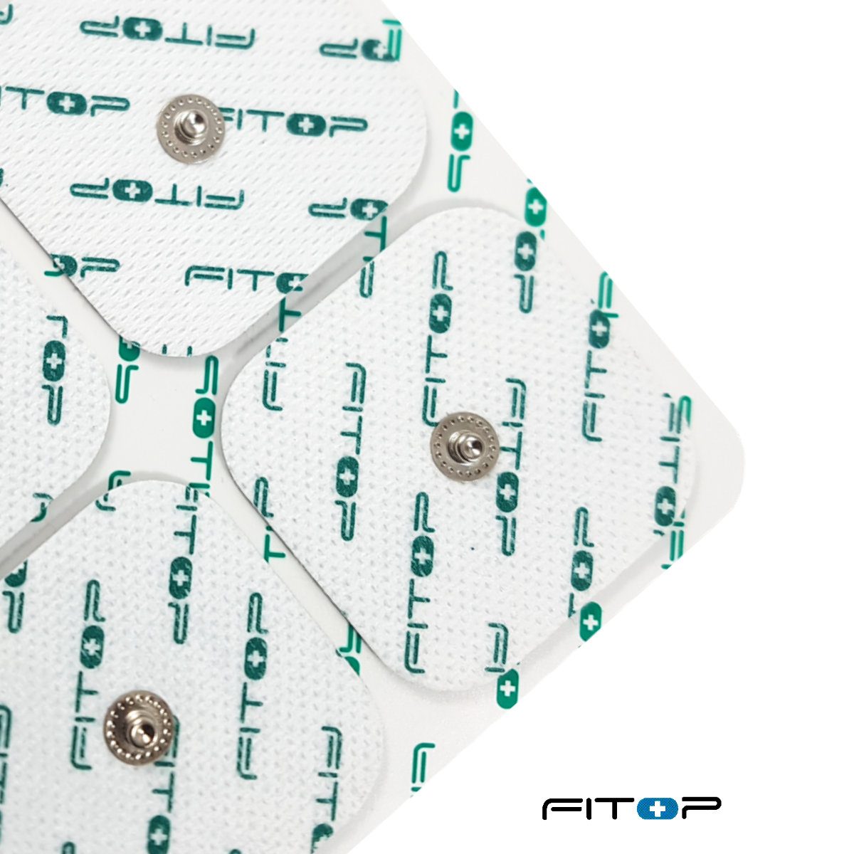 4 Electrodos Parches Pads Fitop 5x5 Compatibles Con Equipos Compex