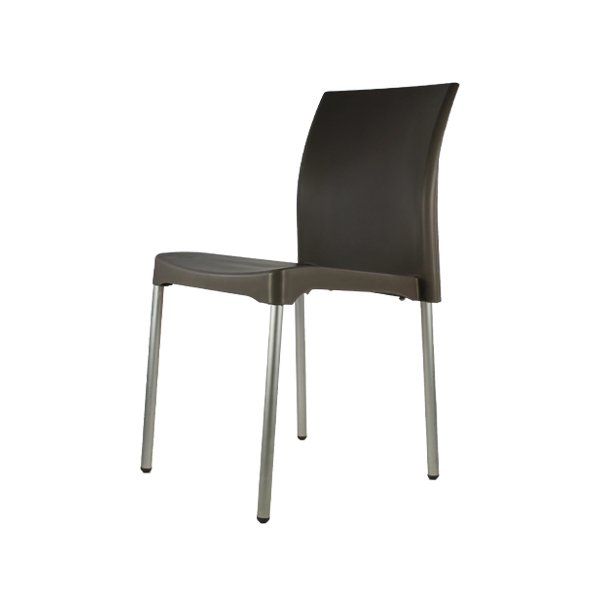 Set 4 Sillas para comedor Vivanti Gris plastico Mundo In.