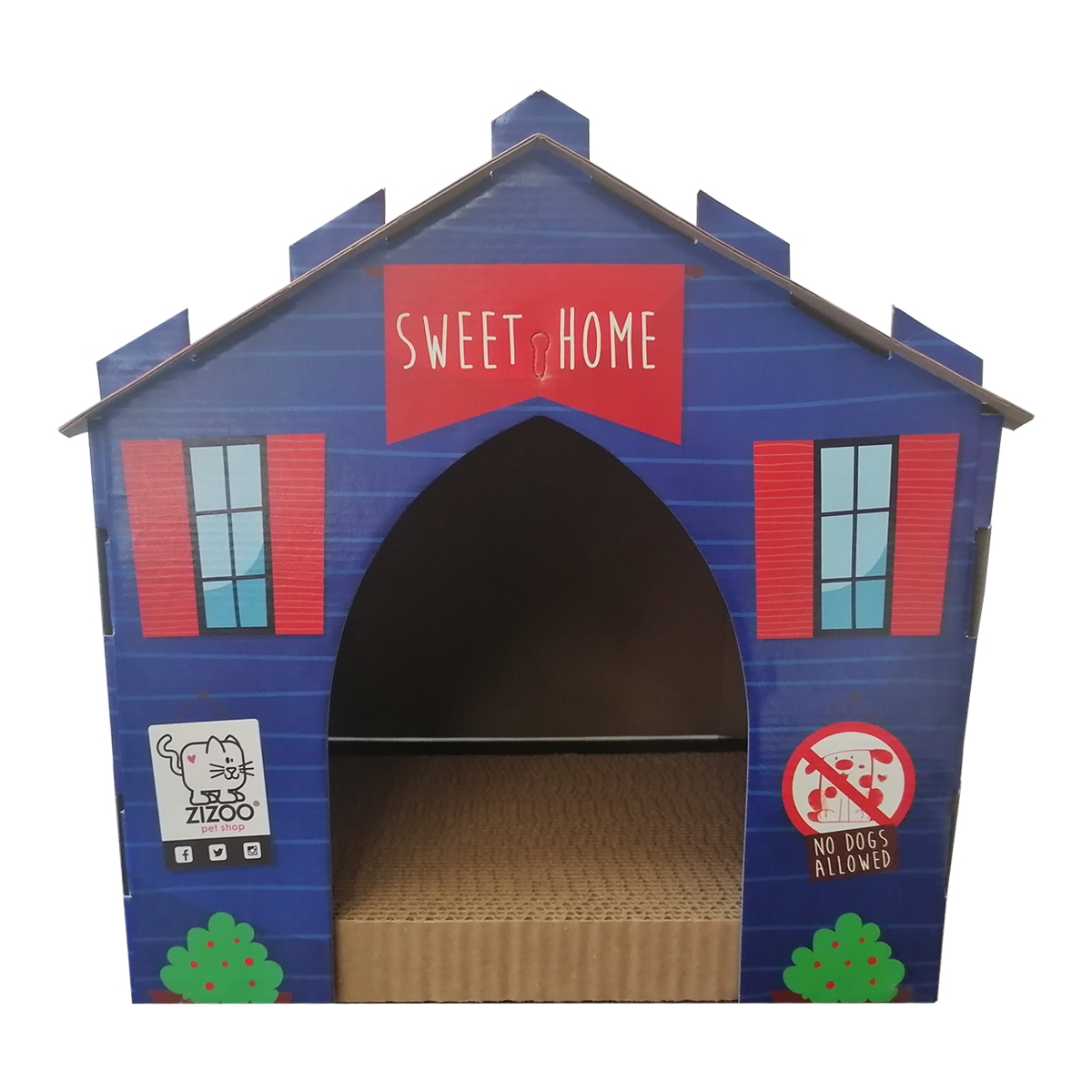 Kit De Juguetes Para Gato Casa Scratcher, Arenero Y Catnip