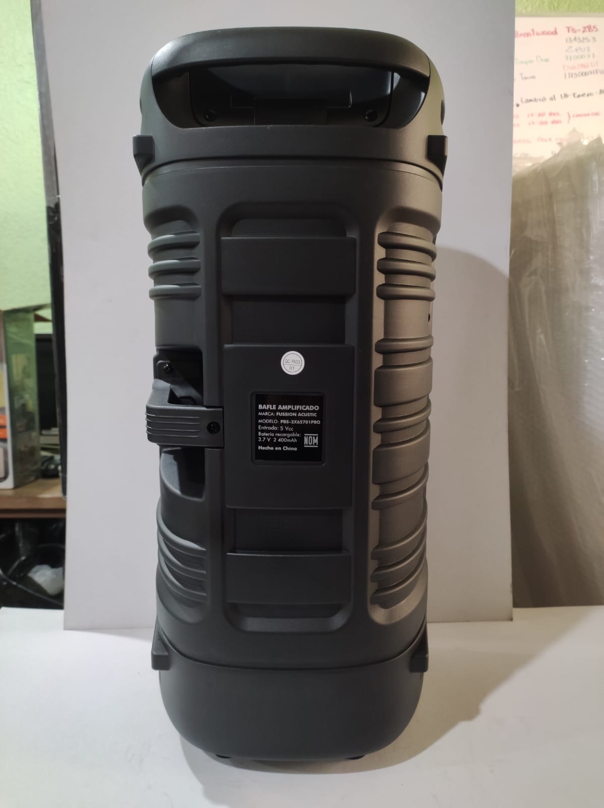 Bafle Amplificado Fussion Acustic PBS2X65701 Pro Bluetooth- Negro