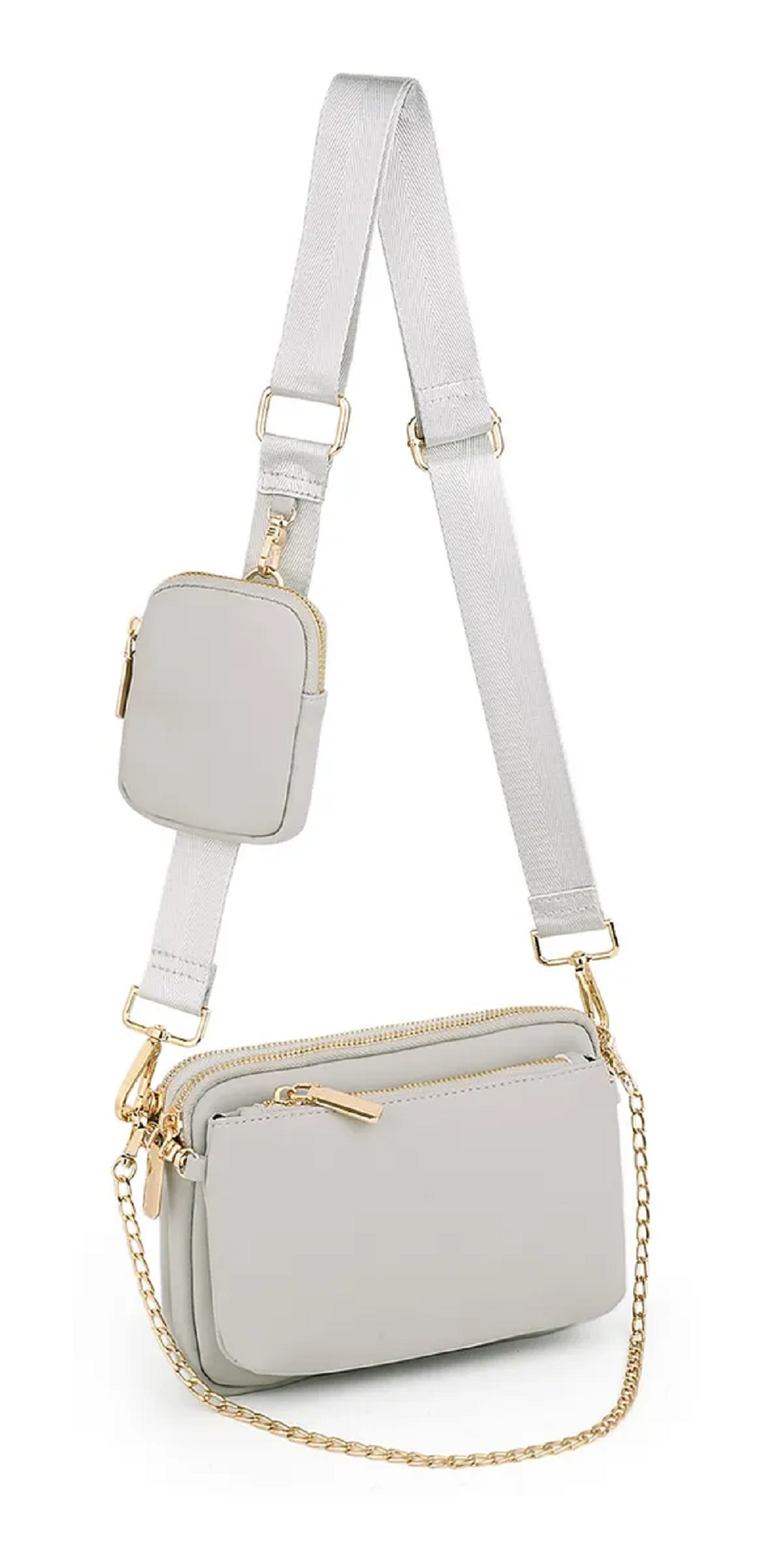 Bolso Bandolera   Pequeño Para Mujer Pequeño Blanco 