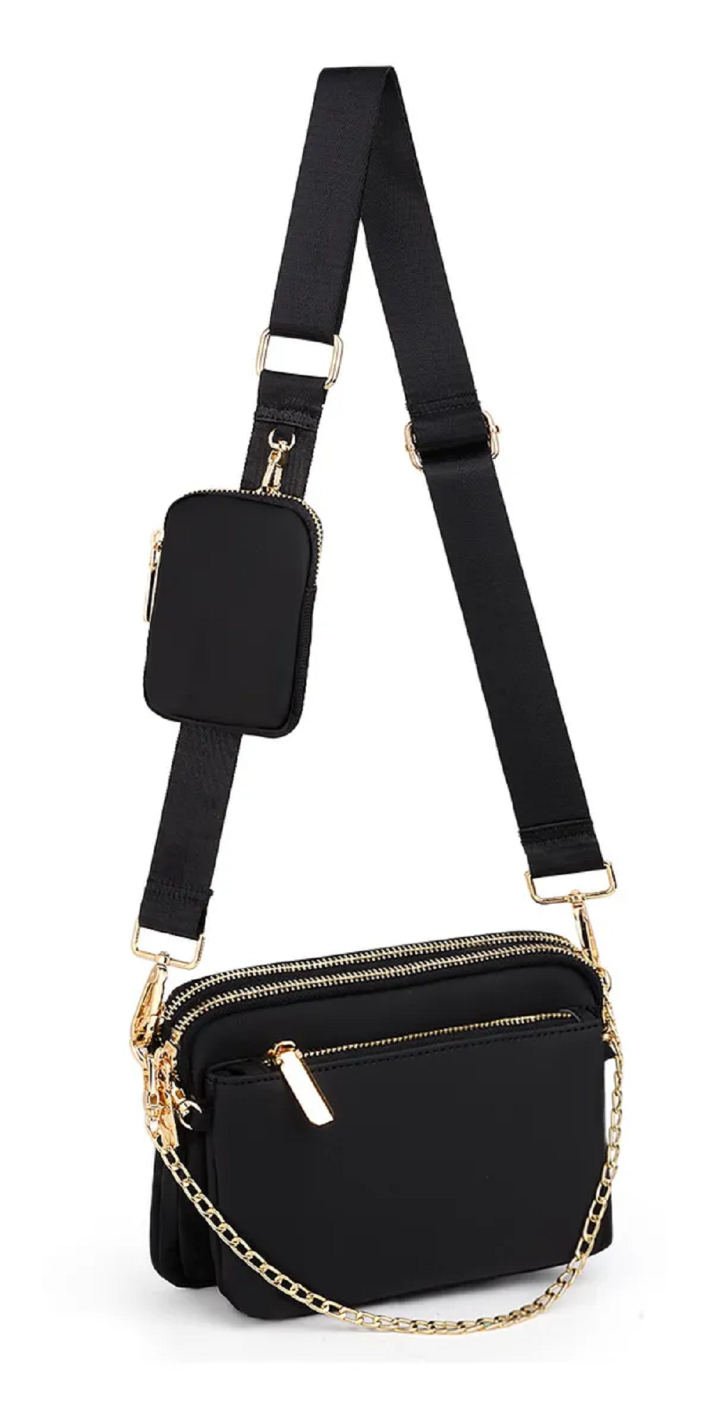 Bolso Bandolera   Pequeño Para Mujer Pequeño Negra