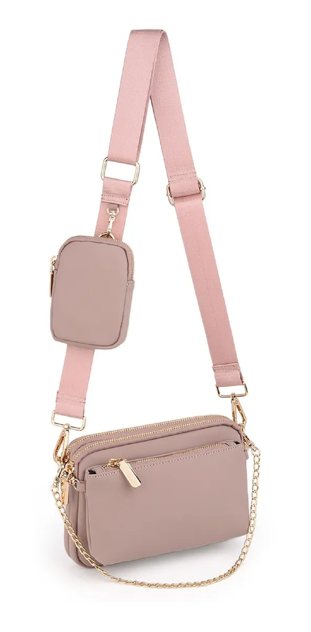 Bolso Bandolera   Pequeño Para Mujer Pequeño  Rosa