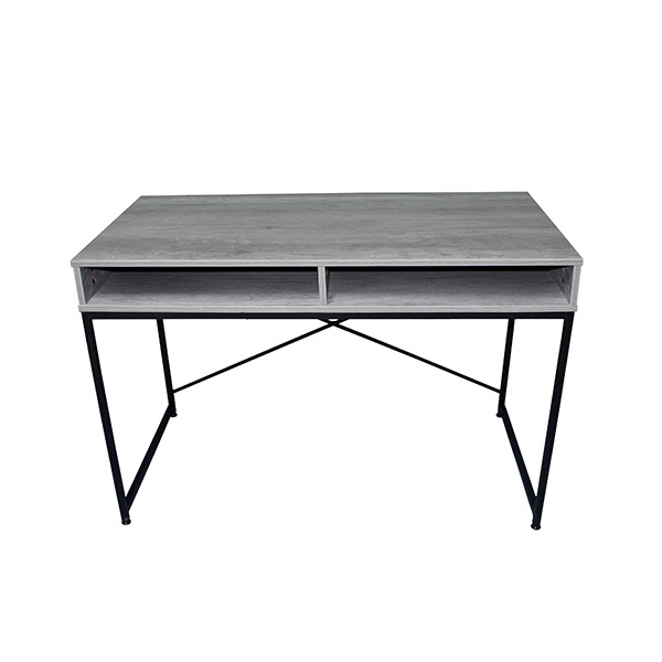 Mesa de escritorio Presto de madera color gris con patas panel de  72x160x80cm