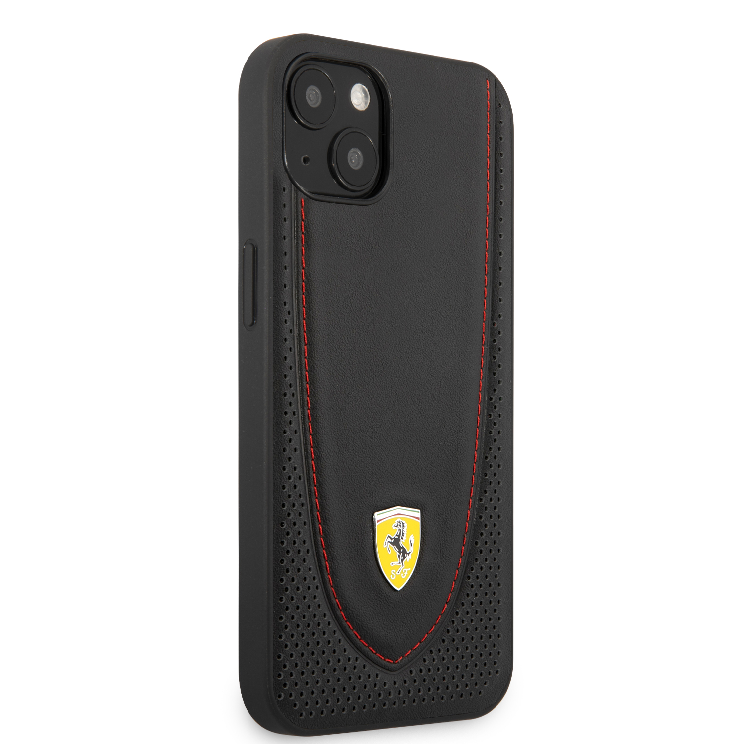 Case Funda Ferrari Piel Costura Roja iPhone 13 Mini