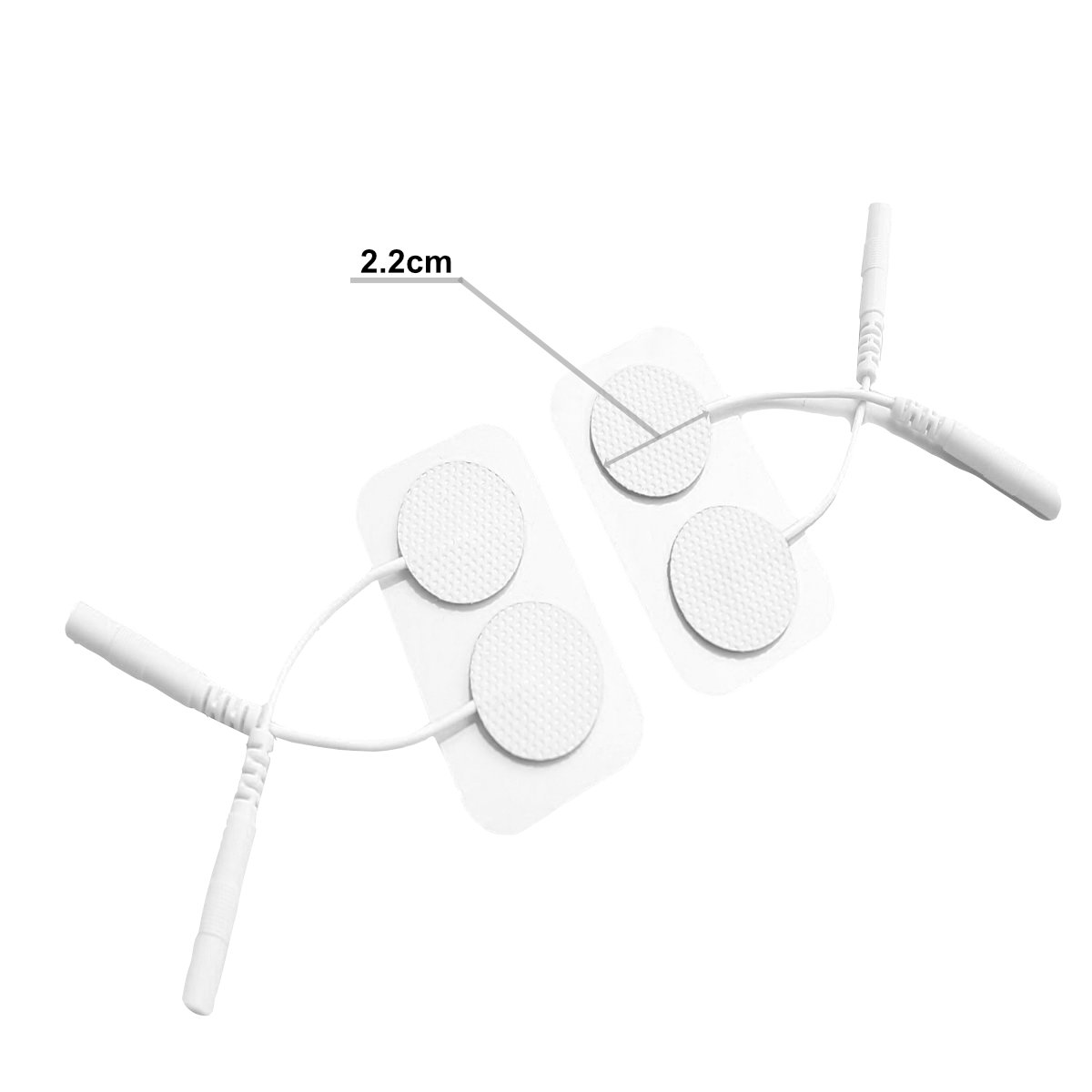 4 Electrodos Parches Pads Faciales Redondos 2.2cm SensaMed Compatible TENS Globus Caretec Besmed Dr. Ho's Cola de Ratón