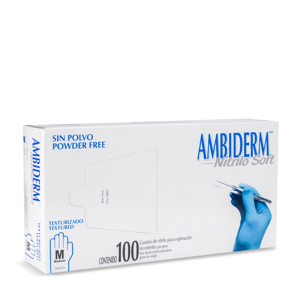 GUANTE AMBIDERM NITRILO SOFT Mediano