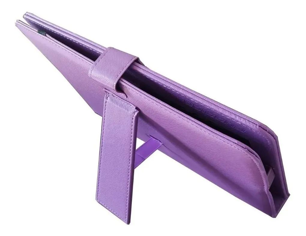 Mekano - Funda Ajustable Con Teclado Para Tablet De 10 Pulgadas Con Soporte-Morada