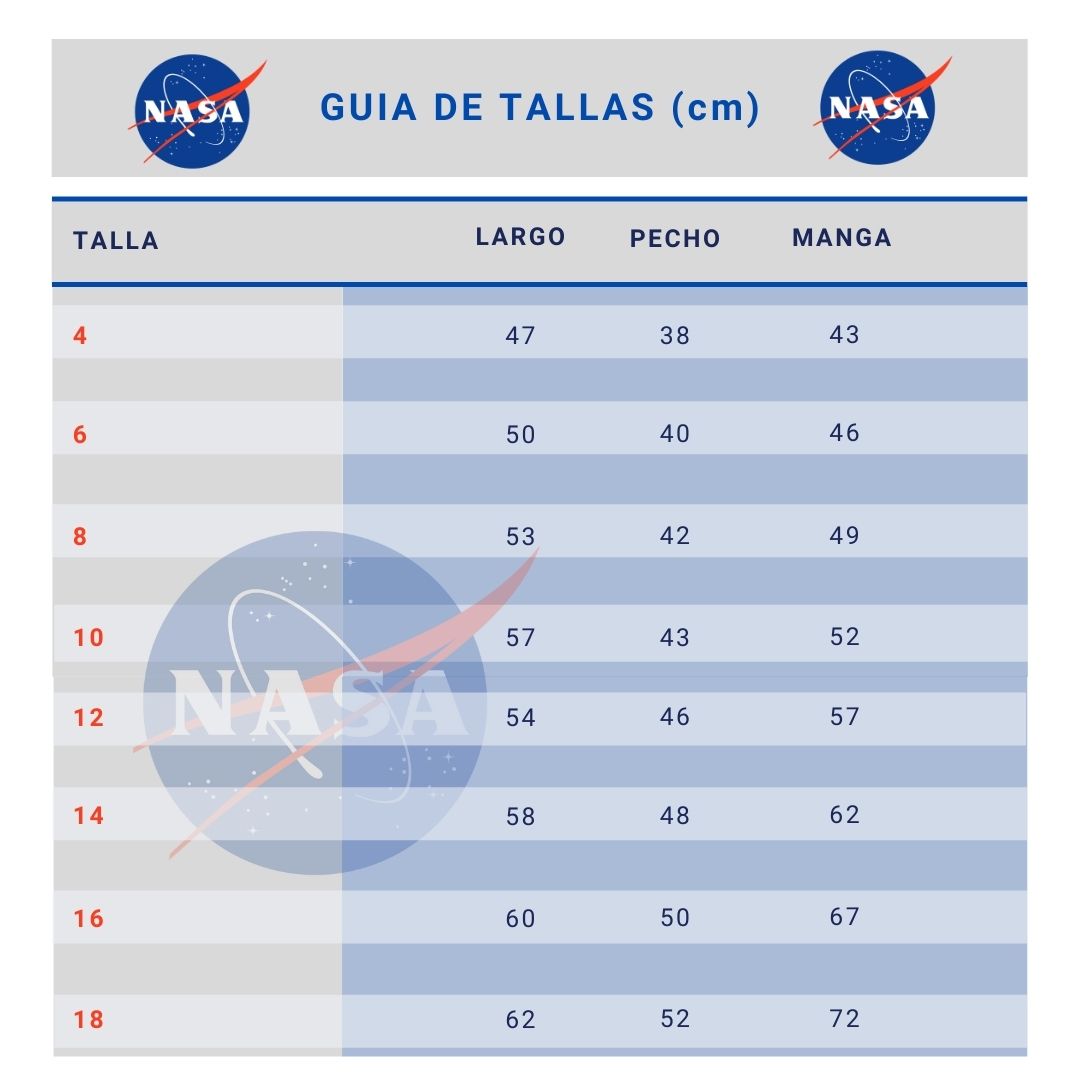 SUDADERA NASA PARA NIÑO ORIGINAL