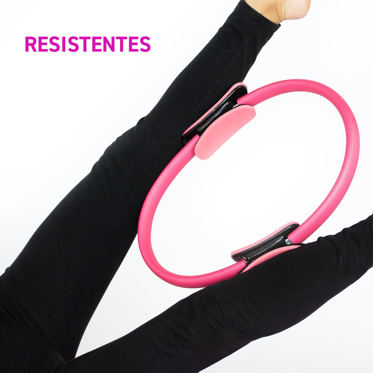 Aro de Resistencia para Yoga, Pilates y Fitness color Negro