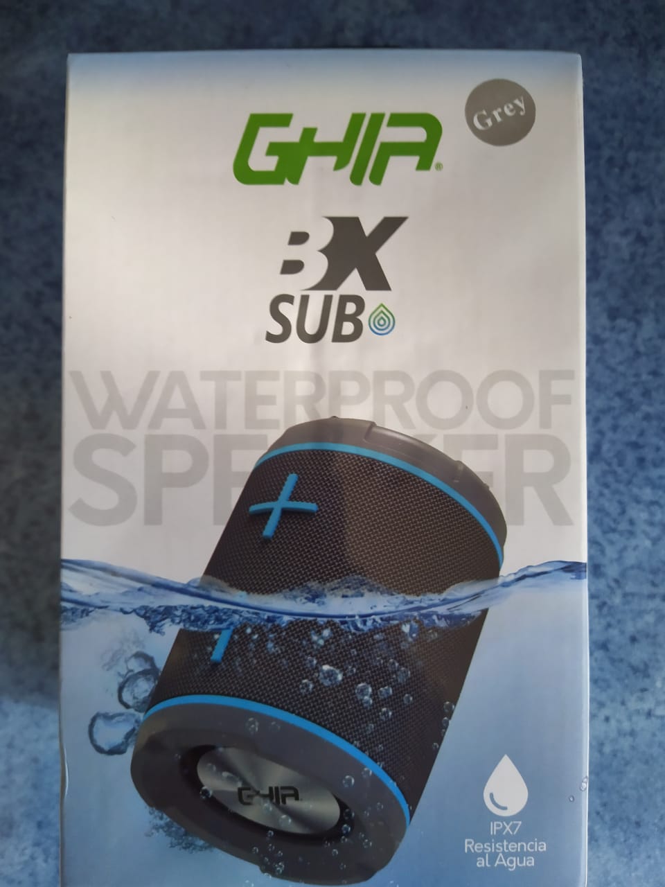 Bocina Bluetooth Sumergible Agua Ipx7 Tws Manos Libres Micorofono Musica Radio Gris Ejercicio Impermeable Auto Portatil Bici