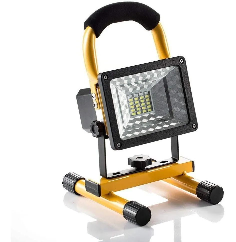 Linterna Led Reflector Recargable Trabajo Estrobo 30w
