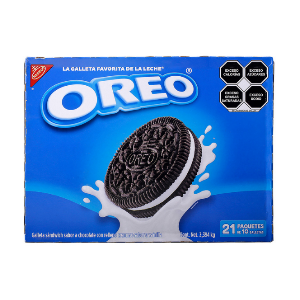 Galletas Oreo, 21 Paquetes Con 10 Galletas 2.394 Kg