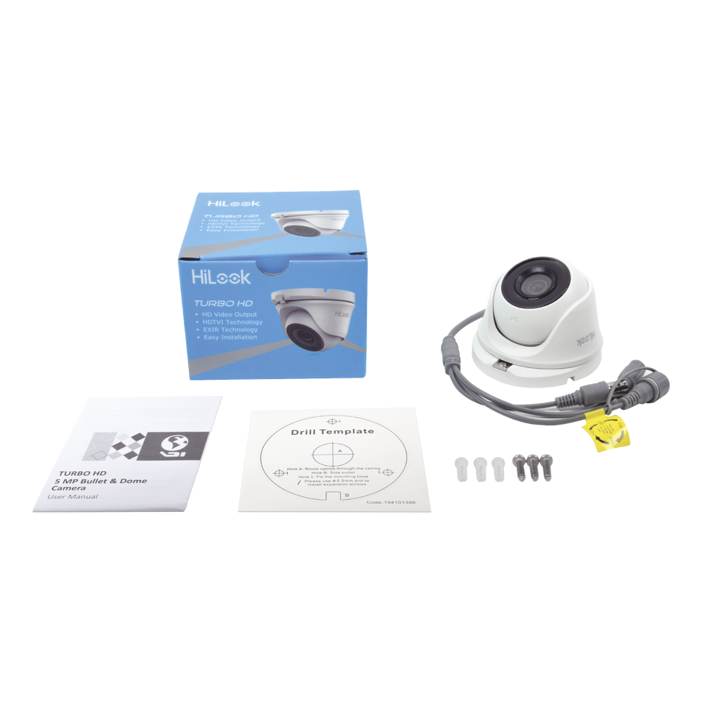 Camara Domo 1mp Hilook (720p) / Lente 2.8 Mm Para Ext/ Int