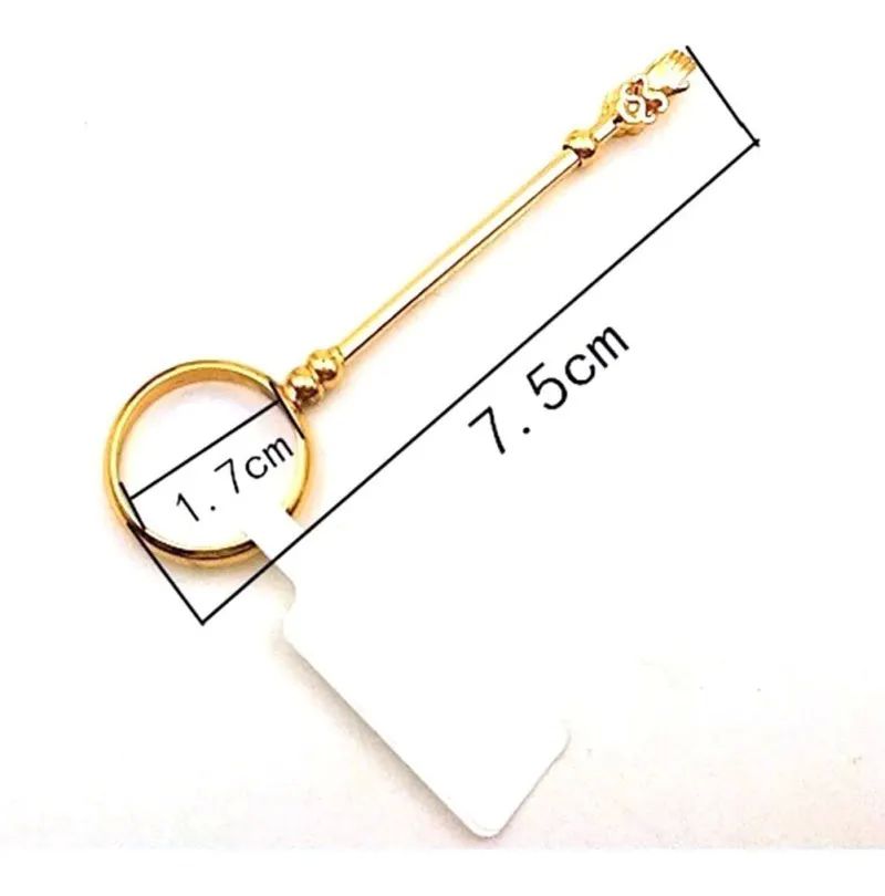 Soporte Moda Anillo Dorado Plata Para Cigarro Ring Sabrina