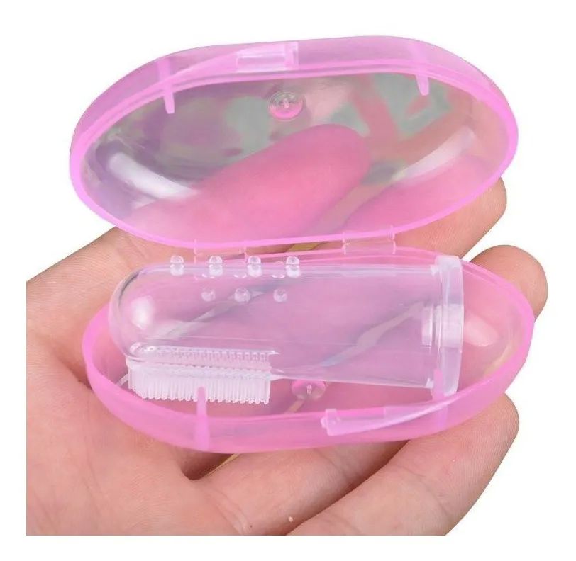 Mekano - Dedal Cepillo Con Cajita De Transporte De Silicona Para Bebé