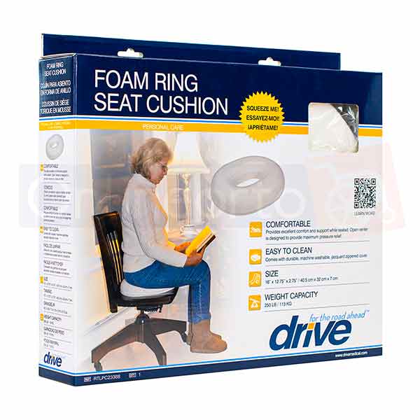 Cojin Dona Ortopedica Para Hemorroides De Espuma Lavable