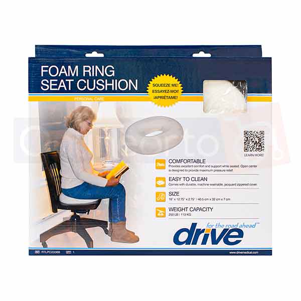 Cojin Dona Ortopedica Para Hemorroides De Espuma Lavable