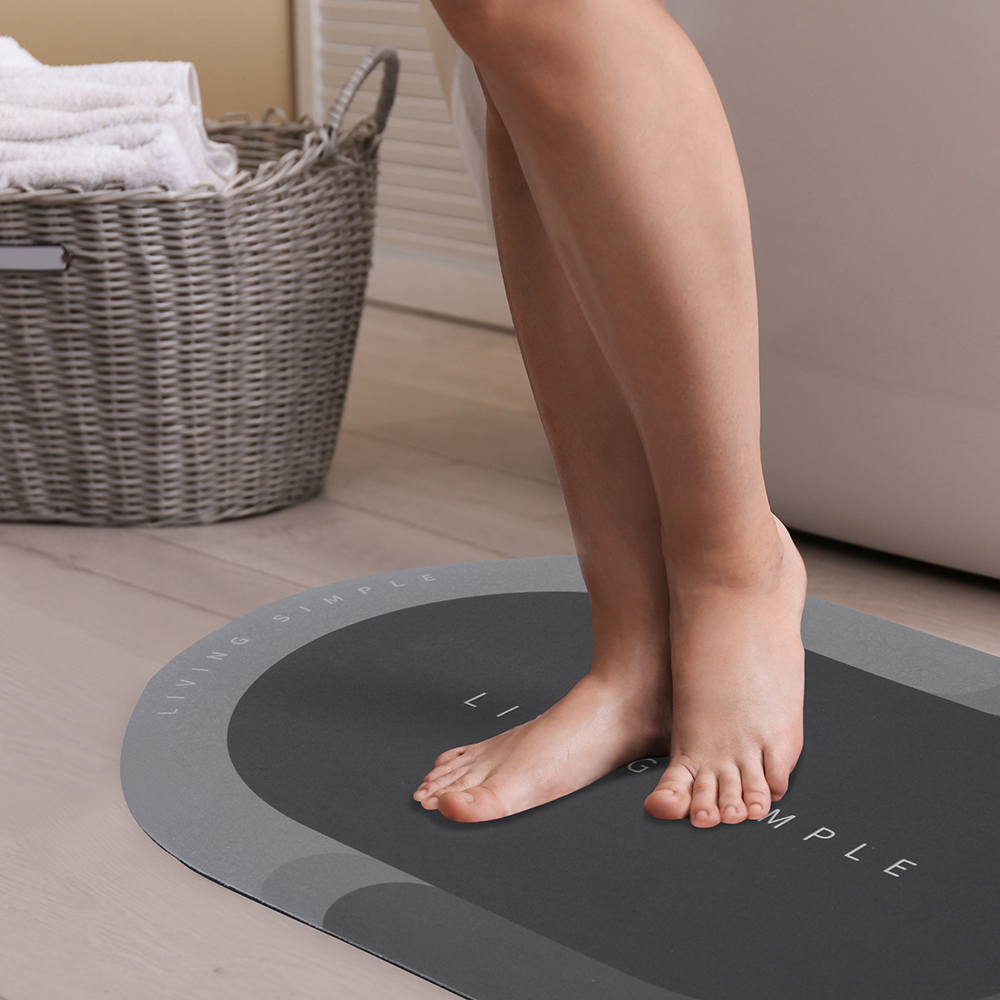 Tapete Absorbente Para Baño Lo Necesito Súper Absorbente Gris