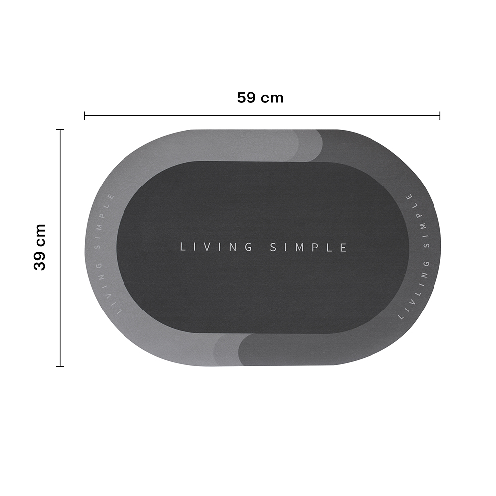 Tapete Absorbente Para Baño Lo Necesito Súper Absorbente Gris