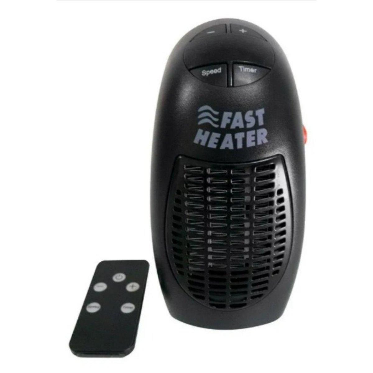 Calefactor Eléctrico Portátil Control Remoto (Color Negro)