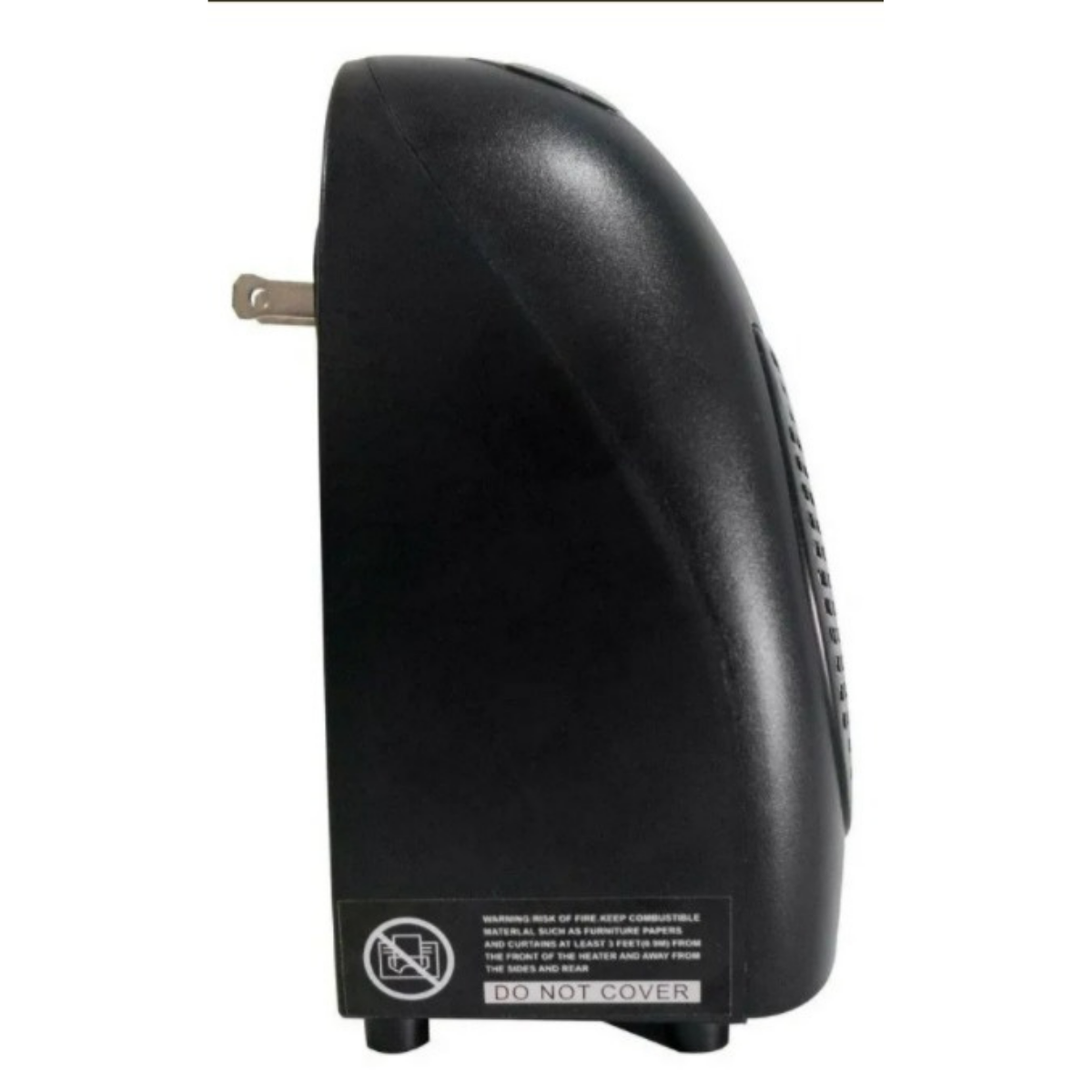 Calefactor Eléctrico Portátil Control Remoto (Color Negro)
