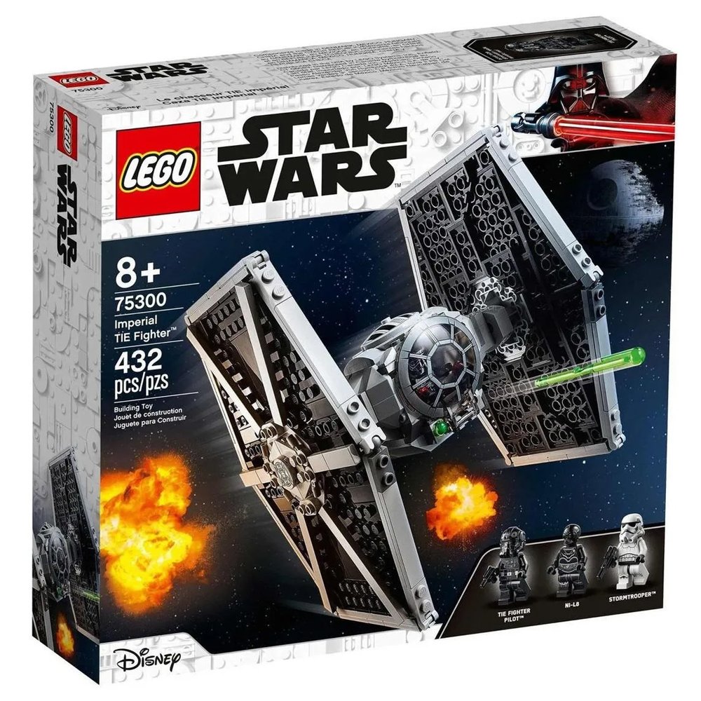Lego 75300 Set de construcción Lego Star Wars Imperial TIE Fighter 432 piezas en caja
