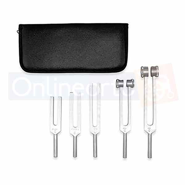 Kit Estuche Diapason 5 Pzas Medico Auditivo Auditometria