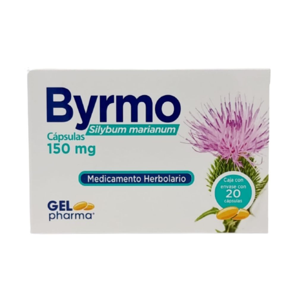 Byrmo Silimarina 150Mg 20 Capsulas Gelpaharma 