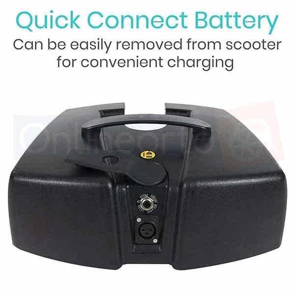 Silla De Ruedas Scooter Eléctrica 4 Ruedas Batería De Lujo