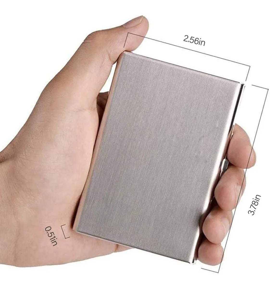 Tarjetero De Acero Inoxidable Porta Tarjetas  Blanco 