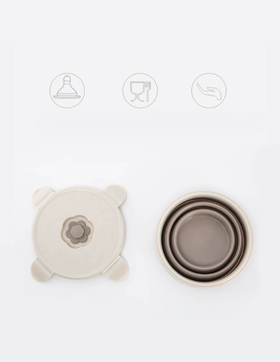 Recipiente Plegable De Silicona Portátil Para Comida Jordan & Judy