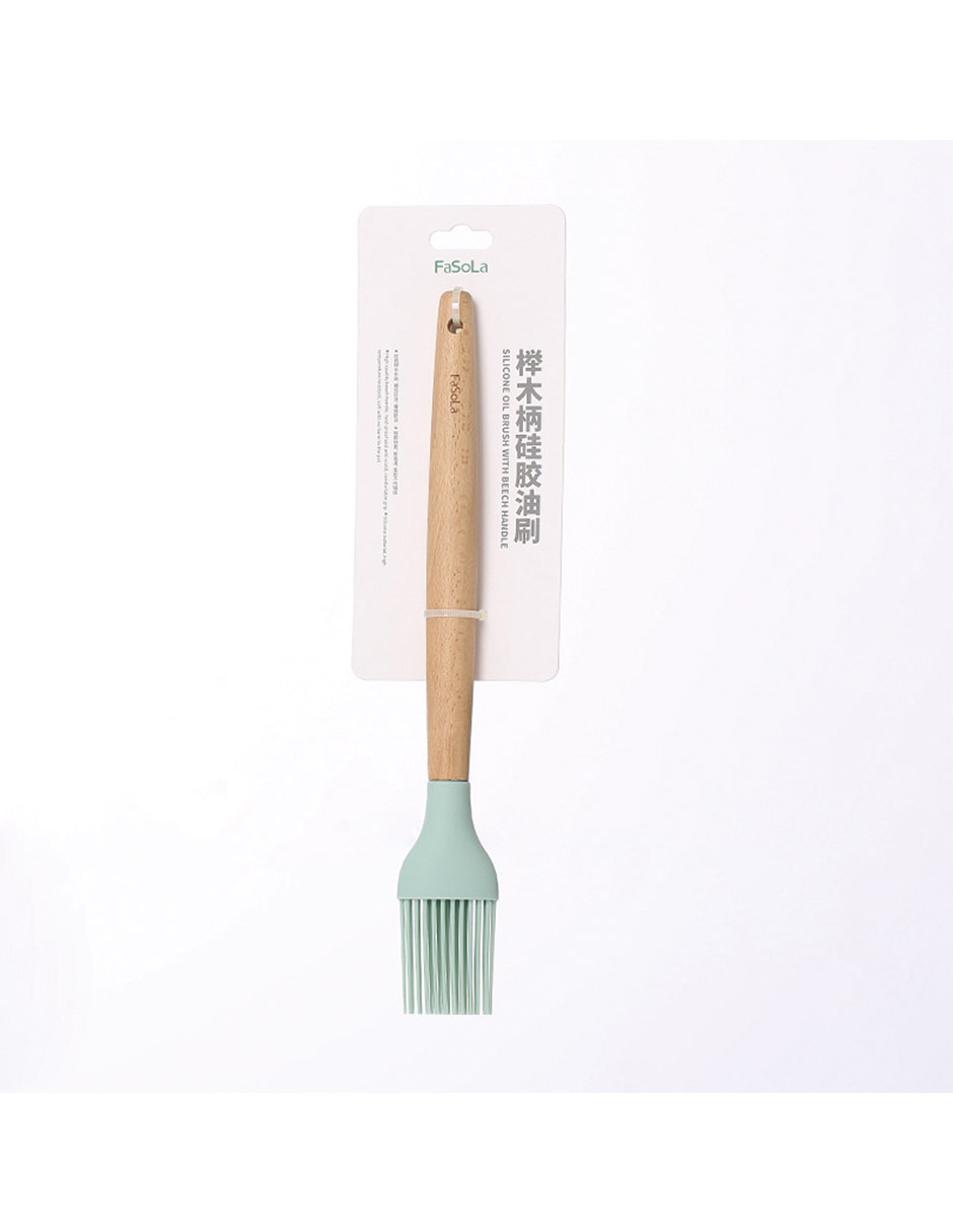 Cepillo De Aceite De Silicona Mango De Haya FaSola Sh-121