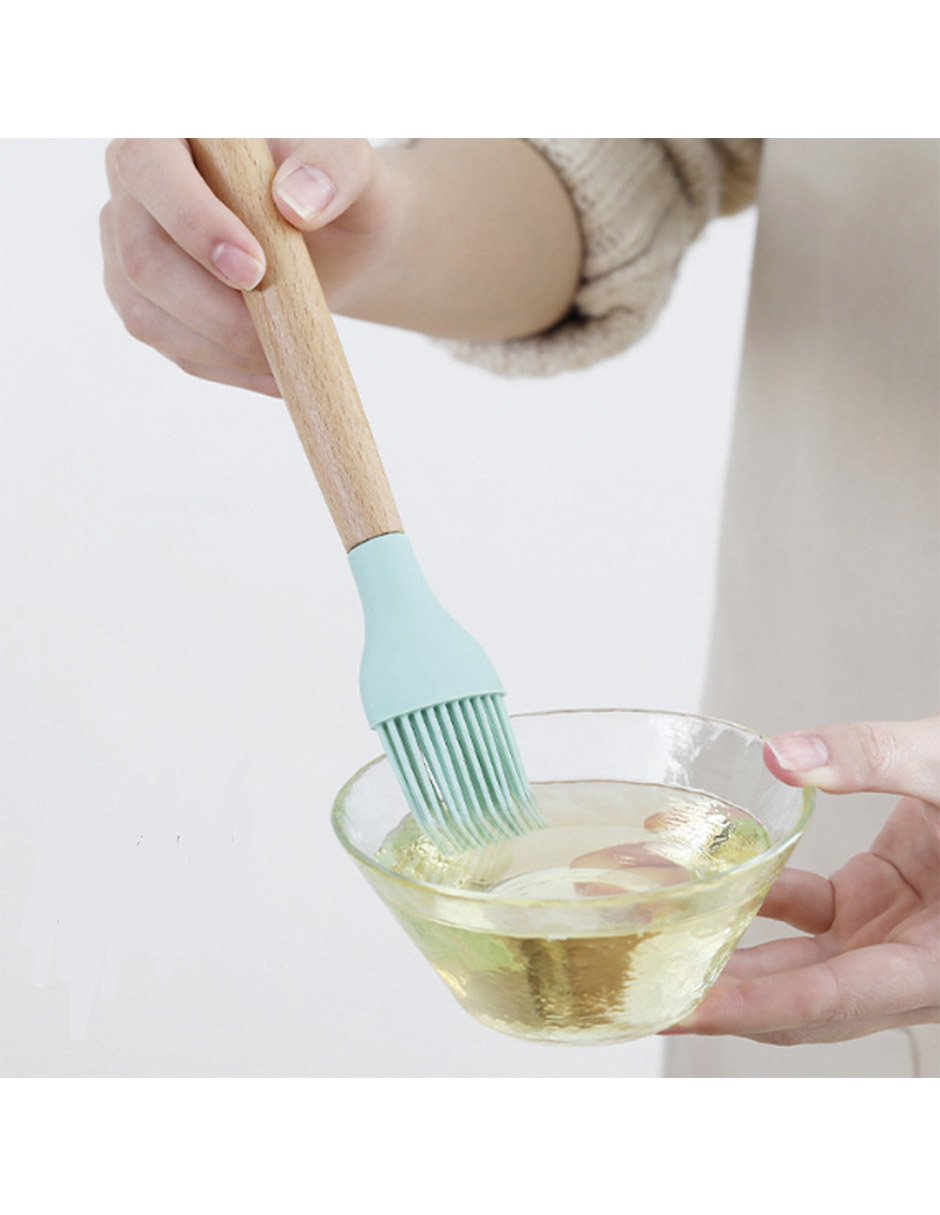 Cepillo De Aceite De Silicona Mango De Haya FaSola Sh-121