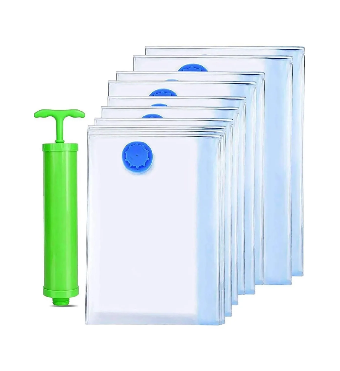 Bolsa De Vacío Con Bomba Manual Para Guardar Ropa, 10 Piezas