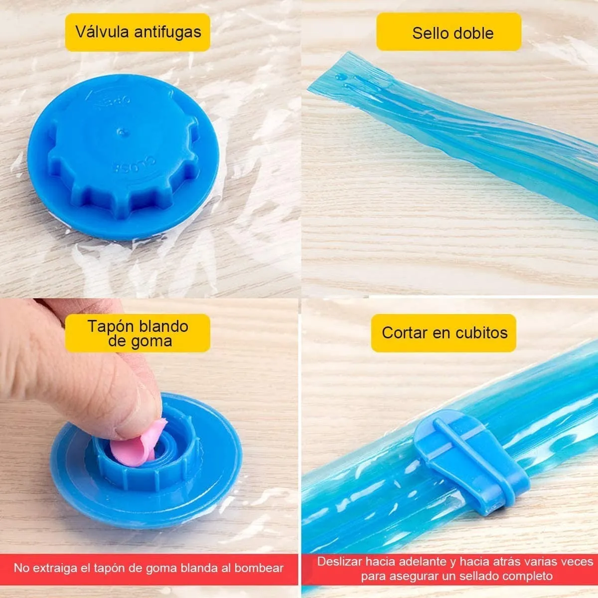 Bolsa De Vacío Con Bomba Manual Para Guardar Ropa, 10 Piezas