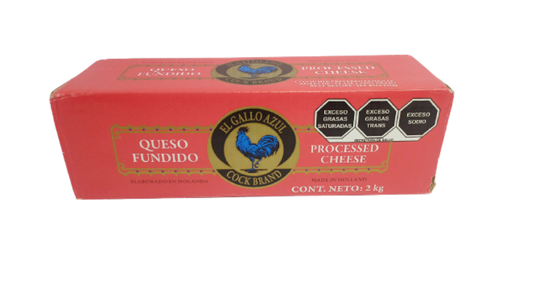 Caja Queso Fundido 2kg El Gallo Azul Holandés