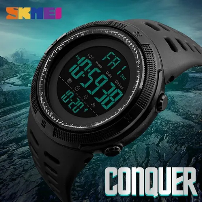 Reloj Skmei 1251 Negro Deportivo Digital Y Regalo
